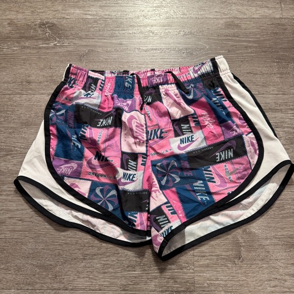 Nike Pants - Nike Shorts‎ Womens Small All Over Print Running Drawstring Lined Casual Adult